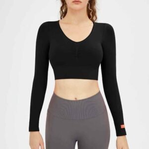 suruali ya yoga ya kijivu nyepesi
