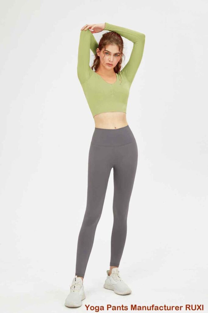 funga leggings ya mazoezi ya rangi